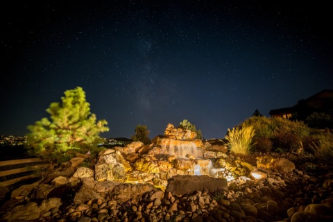 Starry waterfall