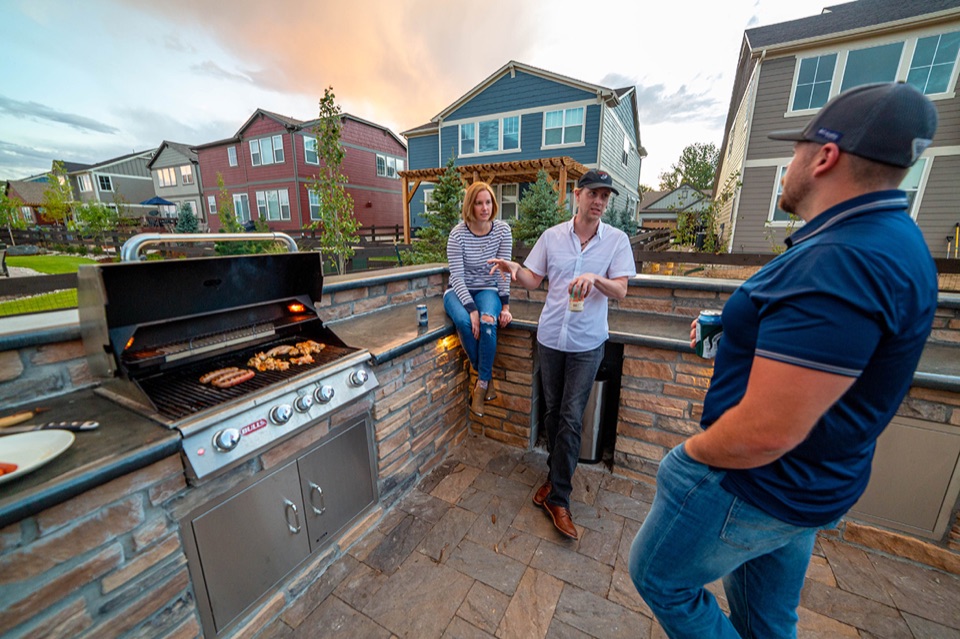 Grill island with friends