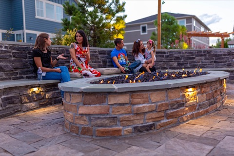Custom outdoor fire pit builders in Denver & Colorado Springs